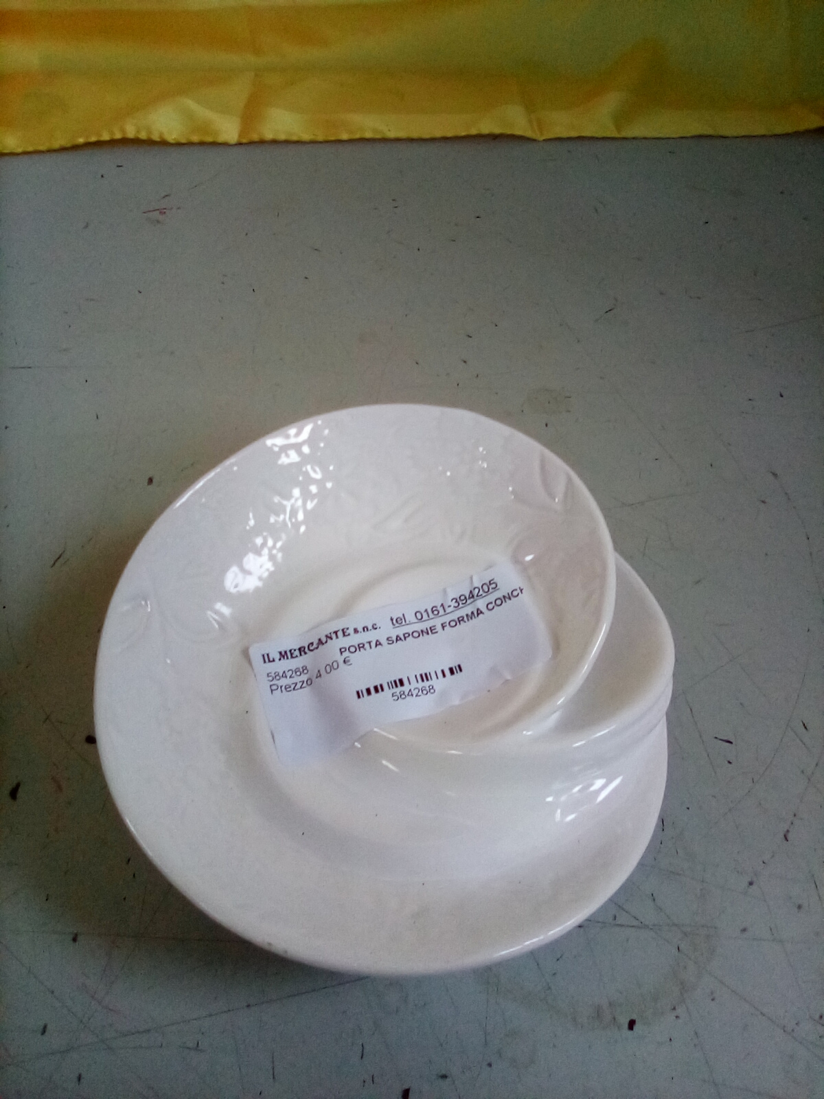 PORTA SAPONE FORMA CONCHIGLIA