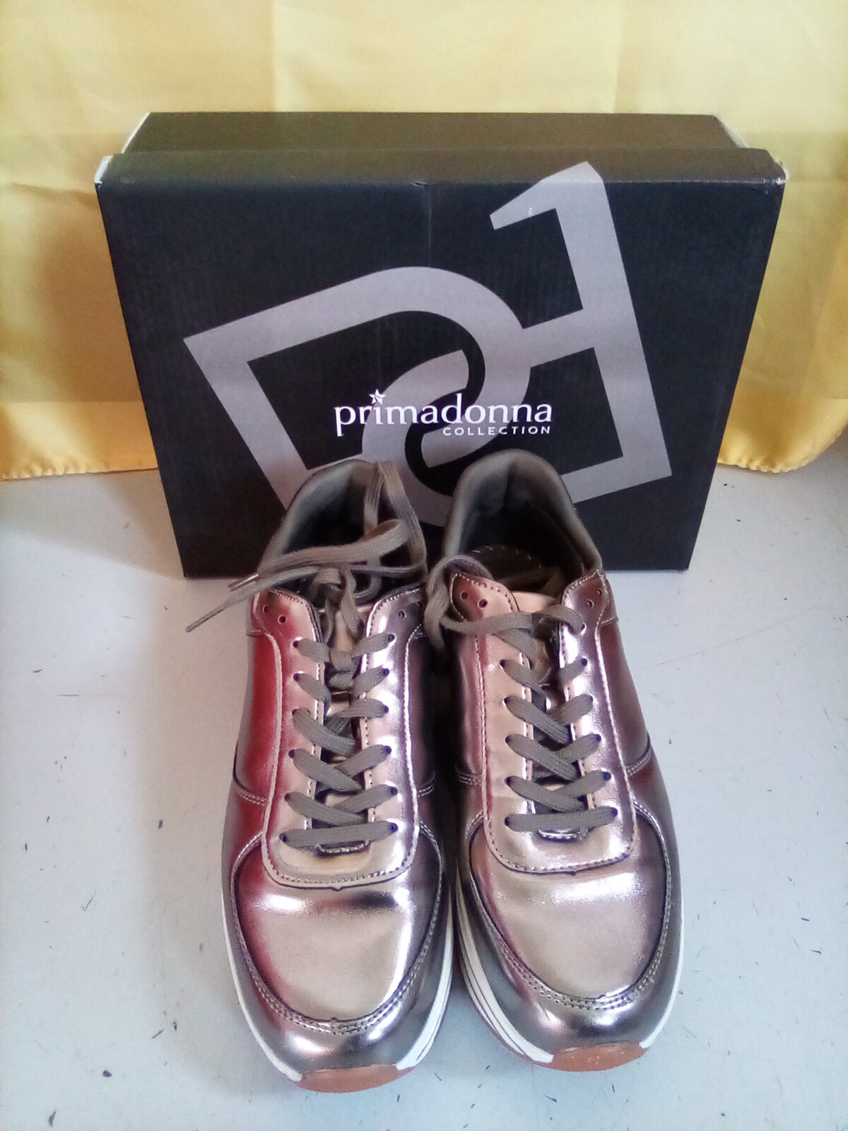  Scarpa argento Primadonna 38