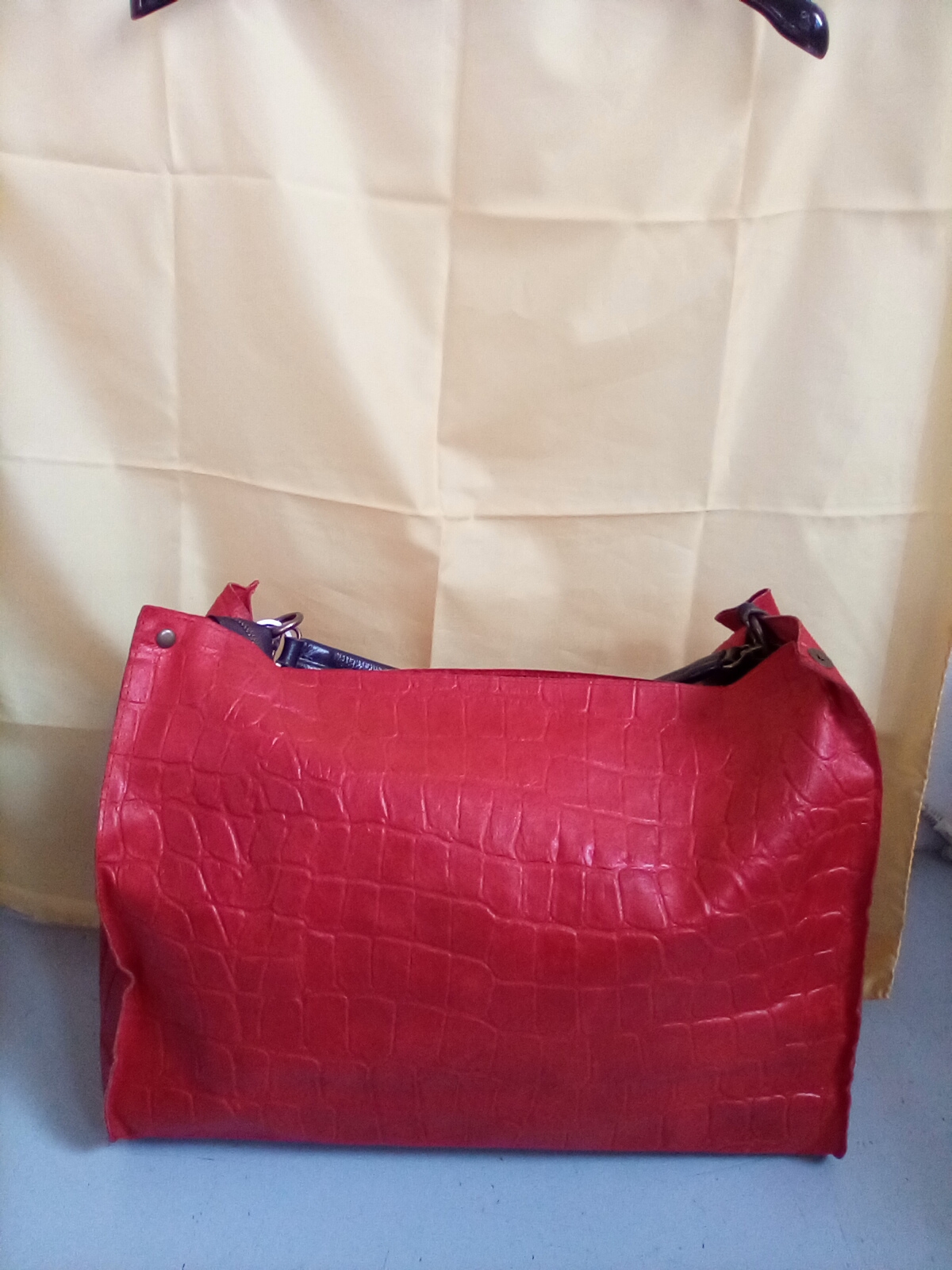 borsa rossa VERA PELLE