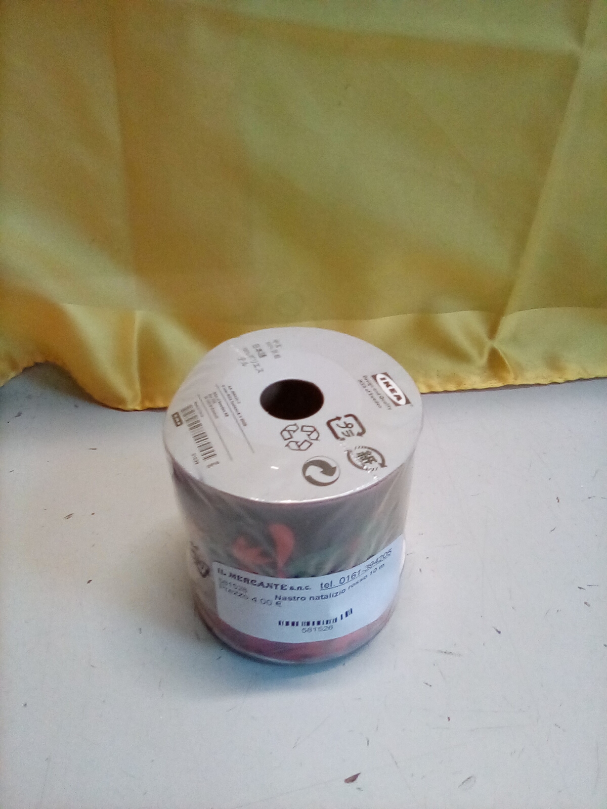  Nastro natalizio rosso 10 m