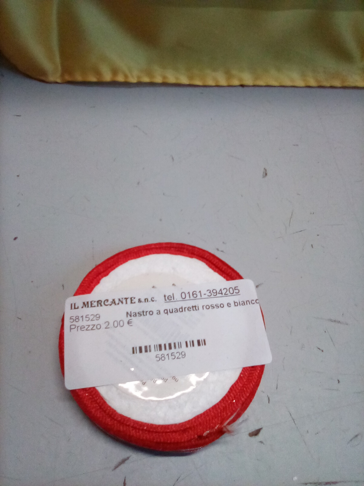  Nastro a quadretti rosso e bianco 5 metri