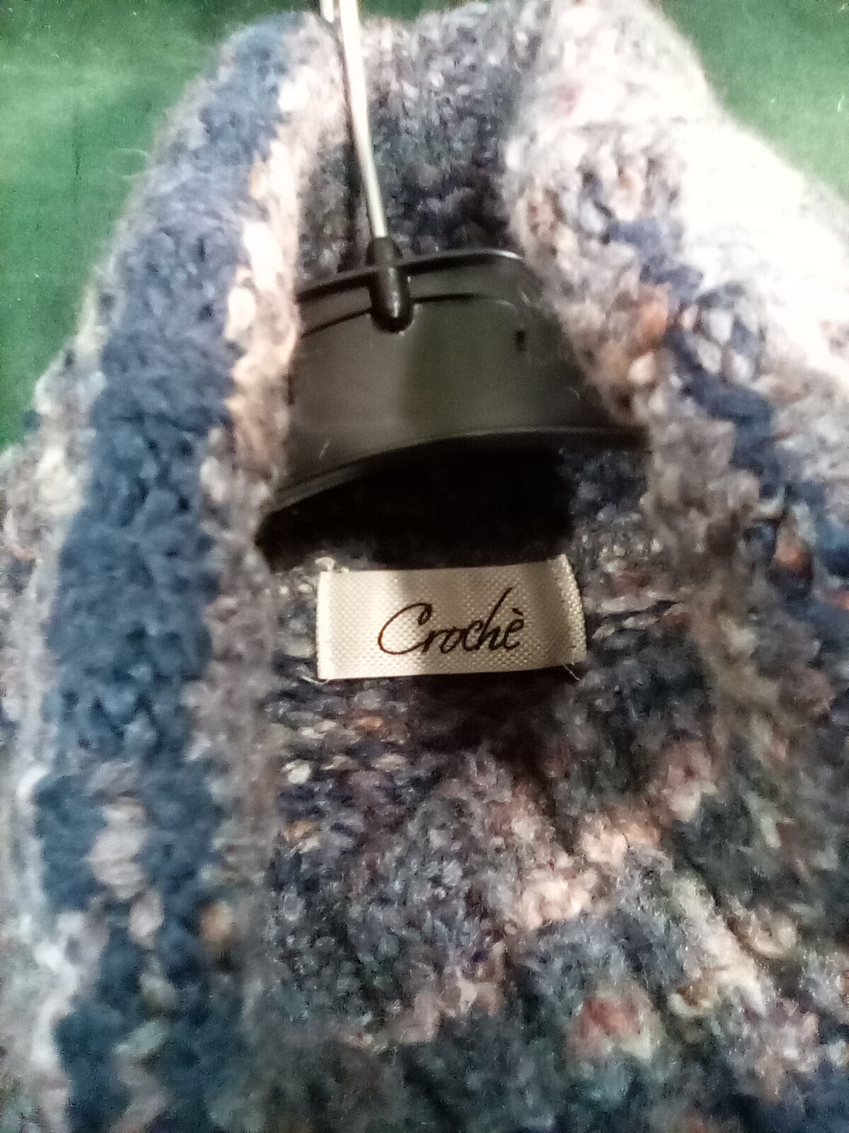 maglia CROCHE&lsquo; blu i lana