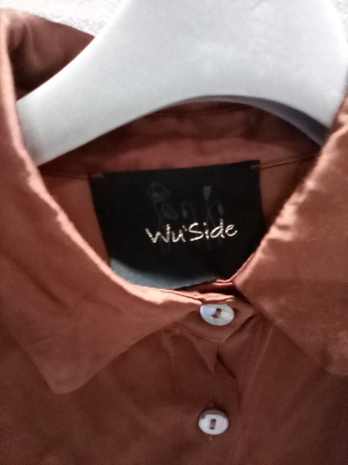 camicia bronzo WU&lsquo; SIDE