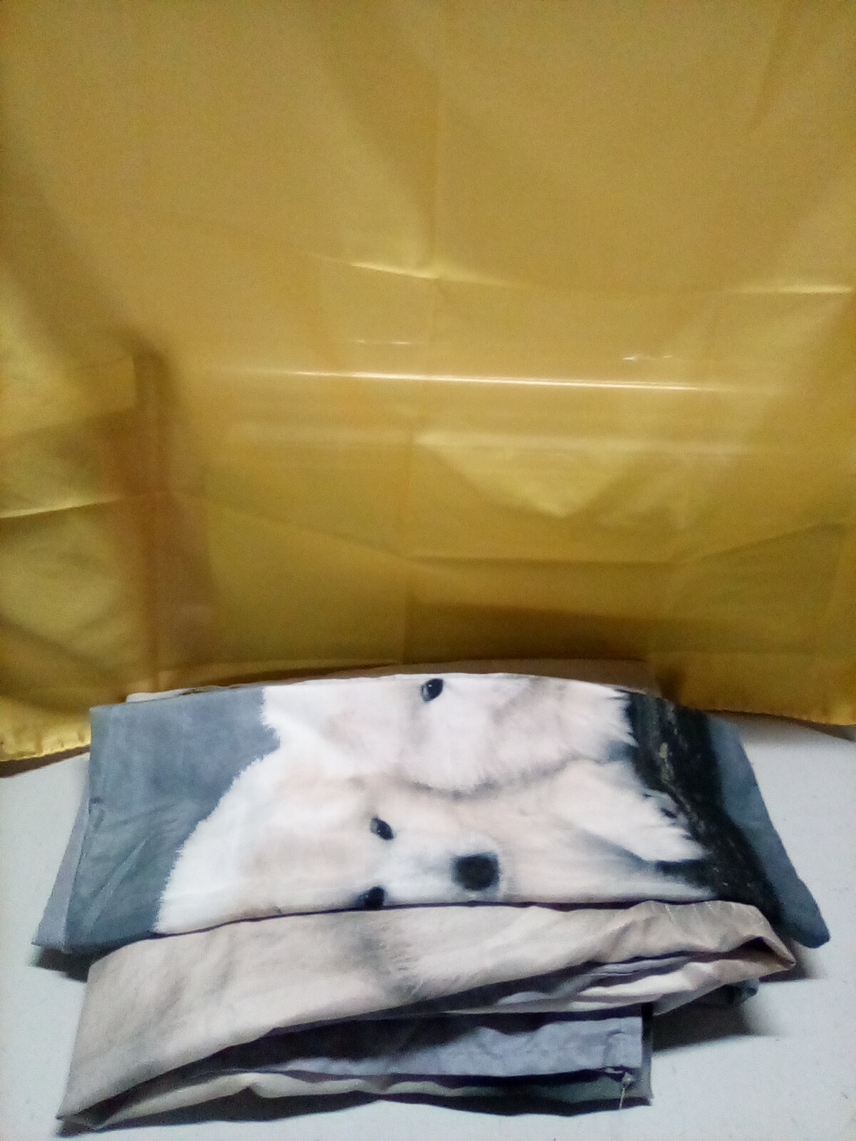  Copripiumino con federa immagine cuccioli Bianchi