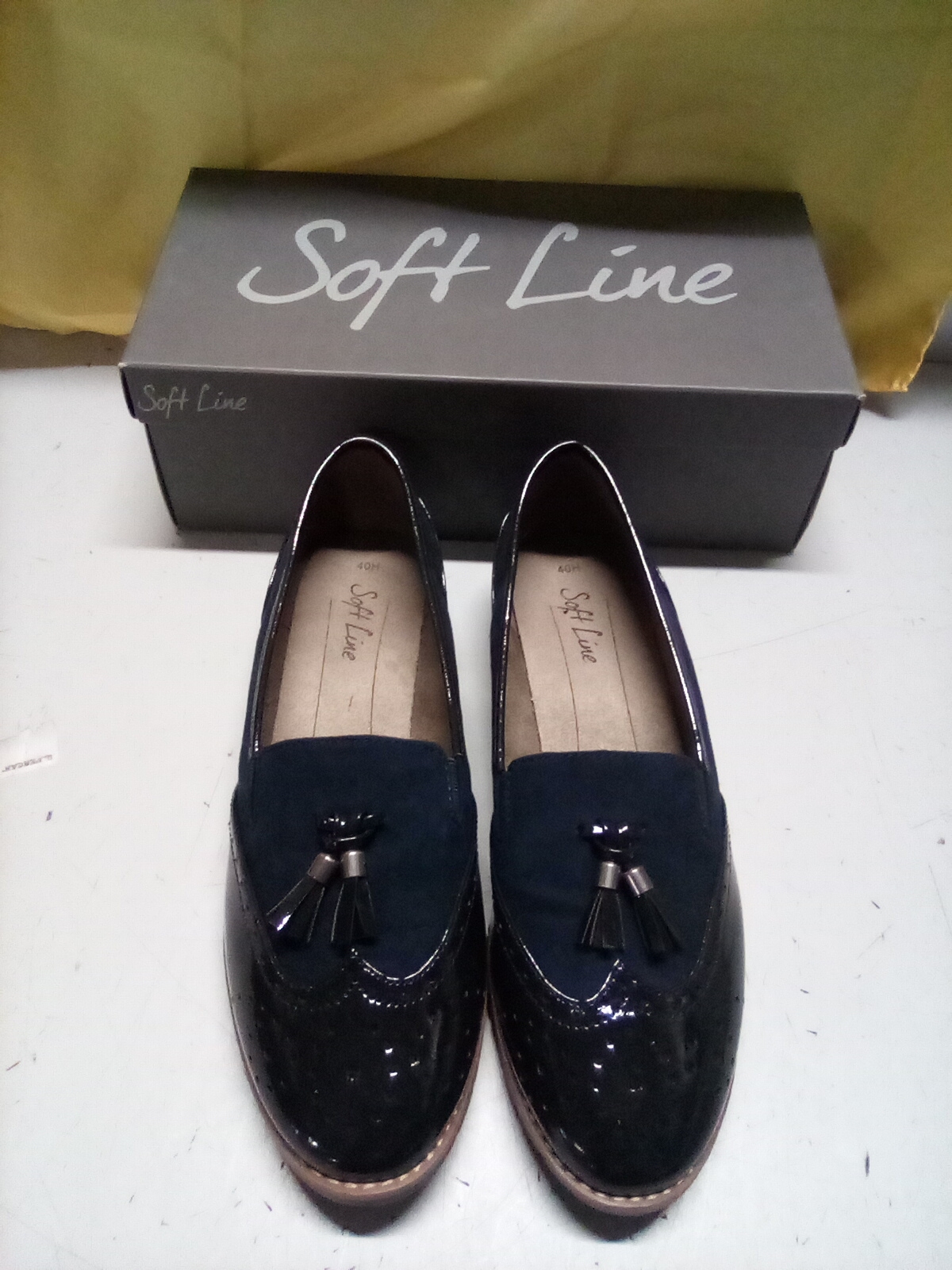 SCARPE BLU SOFT LINEN.40