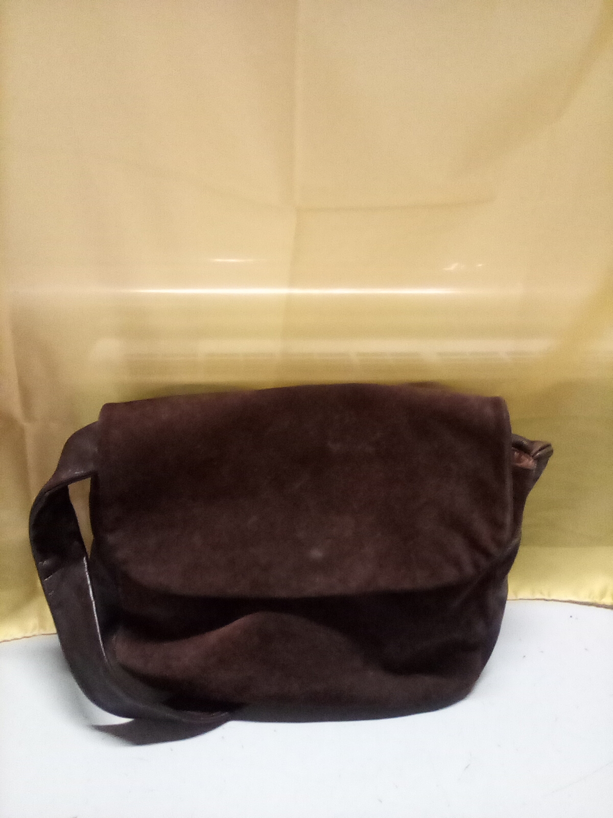 BORSA SCAMOSCIATA MARRONE  BIRCHI