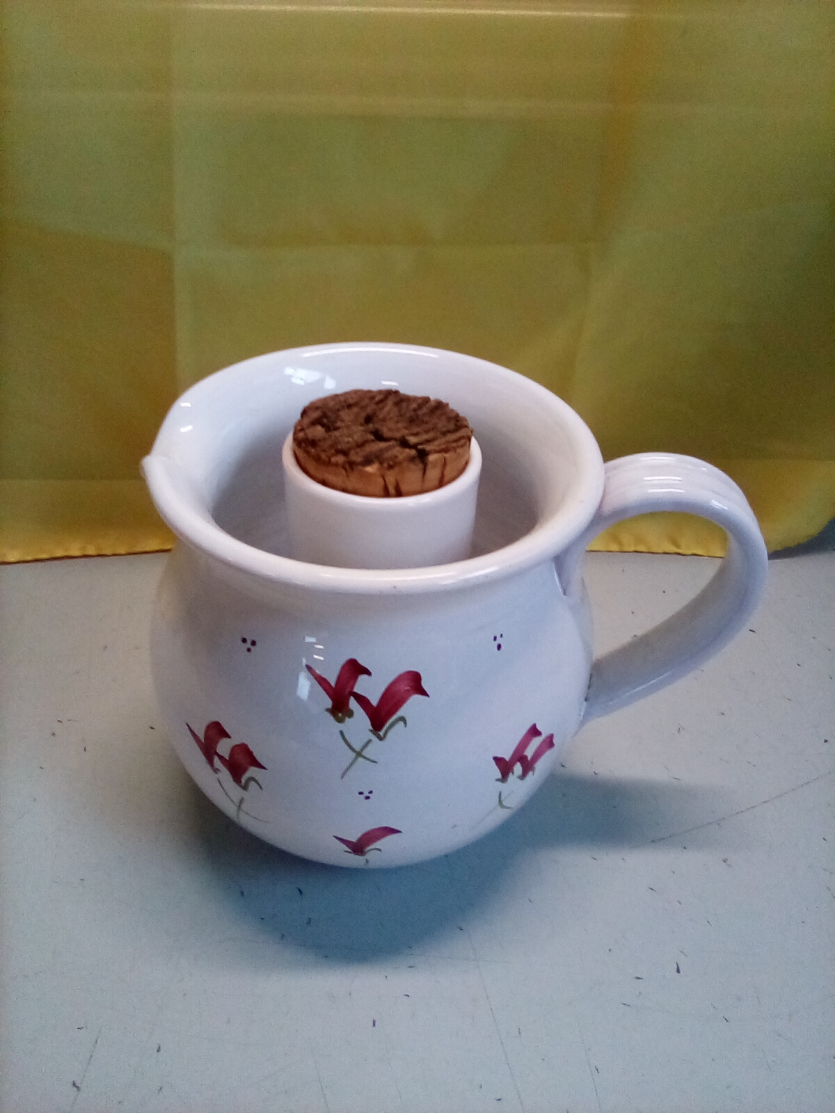  Caraffa in ceramica con porta ghiaccio