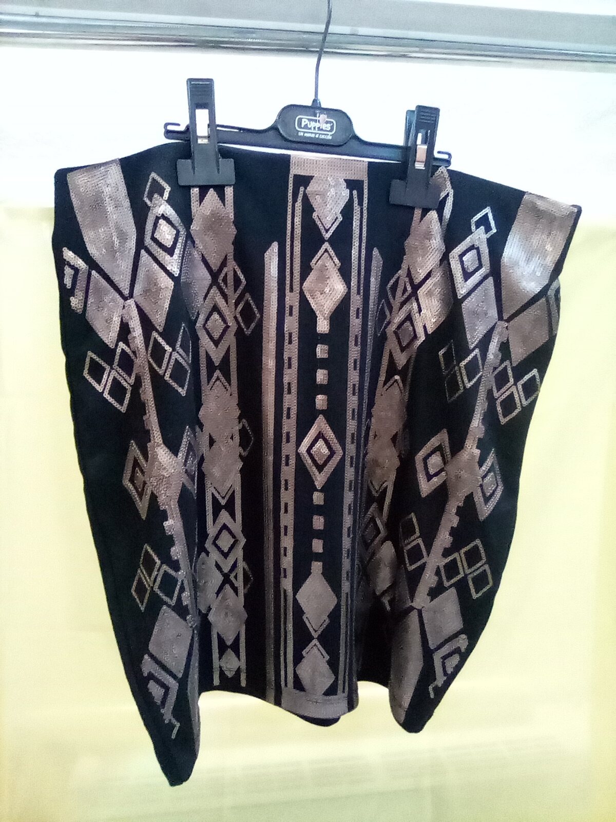 gonna nera con perline ORSAY