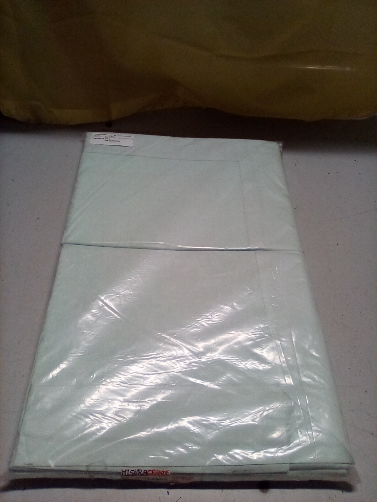  Lenzuolo in raso di cotone azzurro 270x290