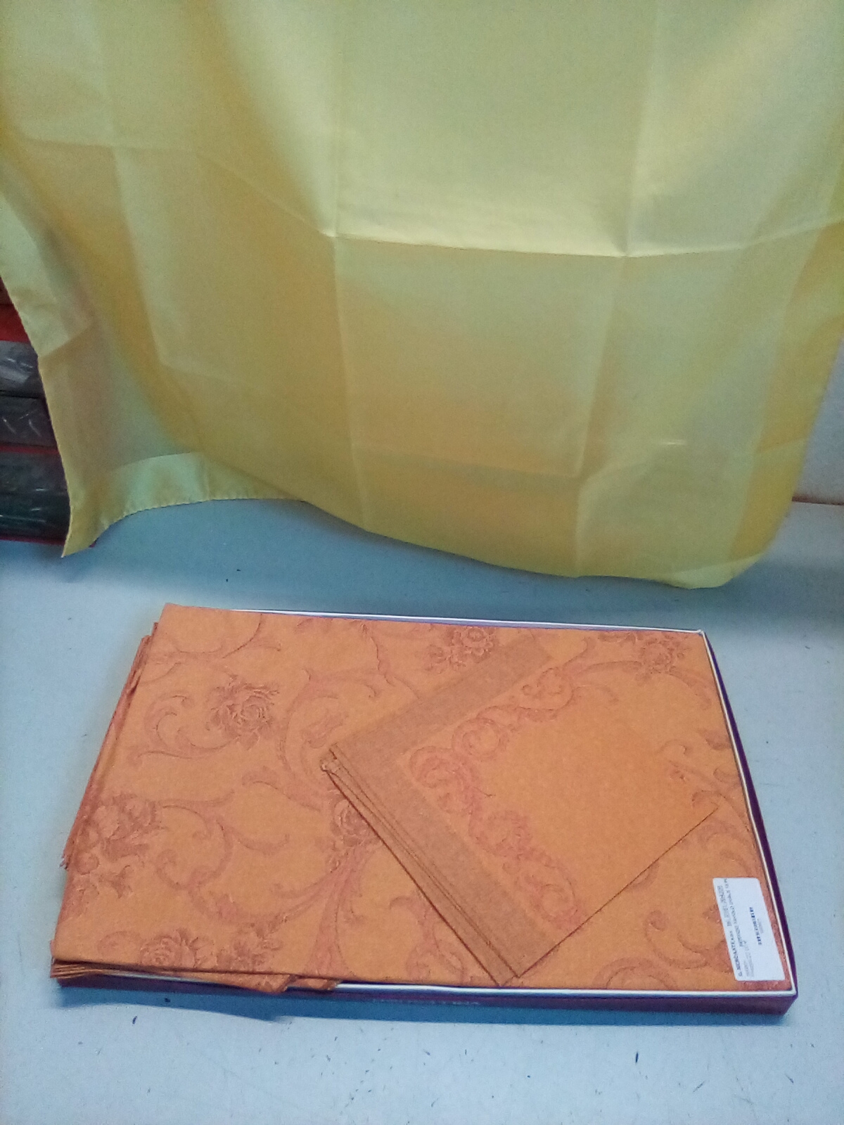 SERVIZIO TAVOLO OVALE 12 POSTI VALLESUSA DIS ARANCIONE 