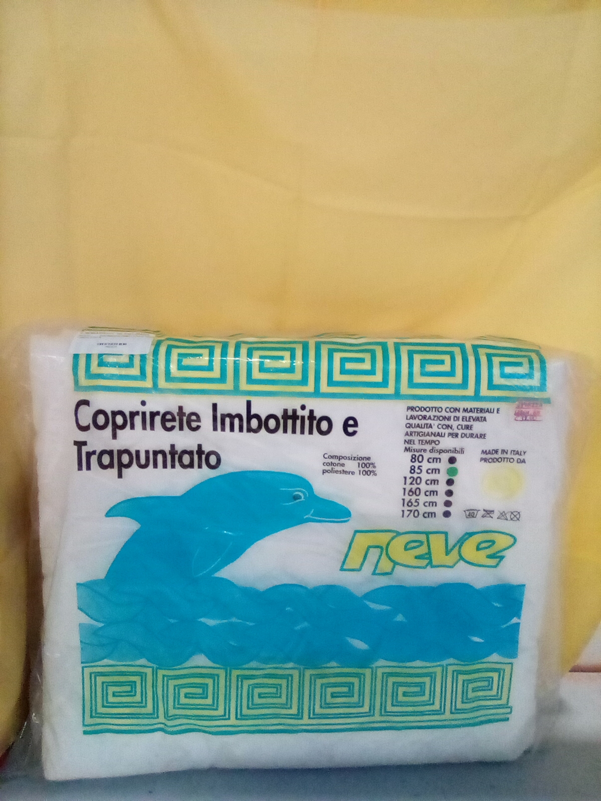 COPRIRETE IMBOTTITO E TRAPUNTATO 85 CM 1 PIAZZA 