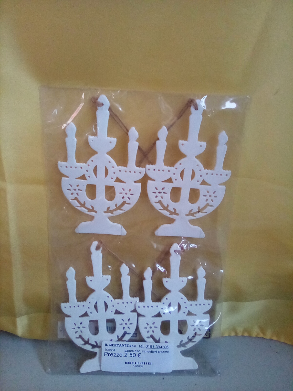 pacco dec. candelieri bianchi