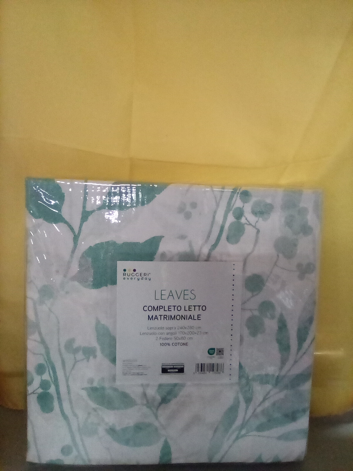  Completo letto matrimoniale Leaves