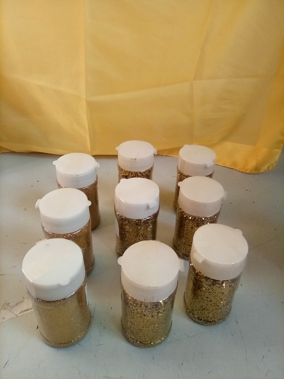  Barattolo glitter oro