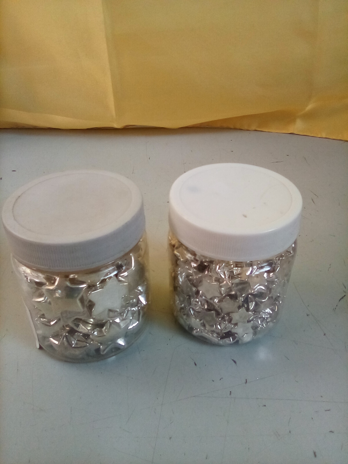  Barattolo stelline argento