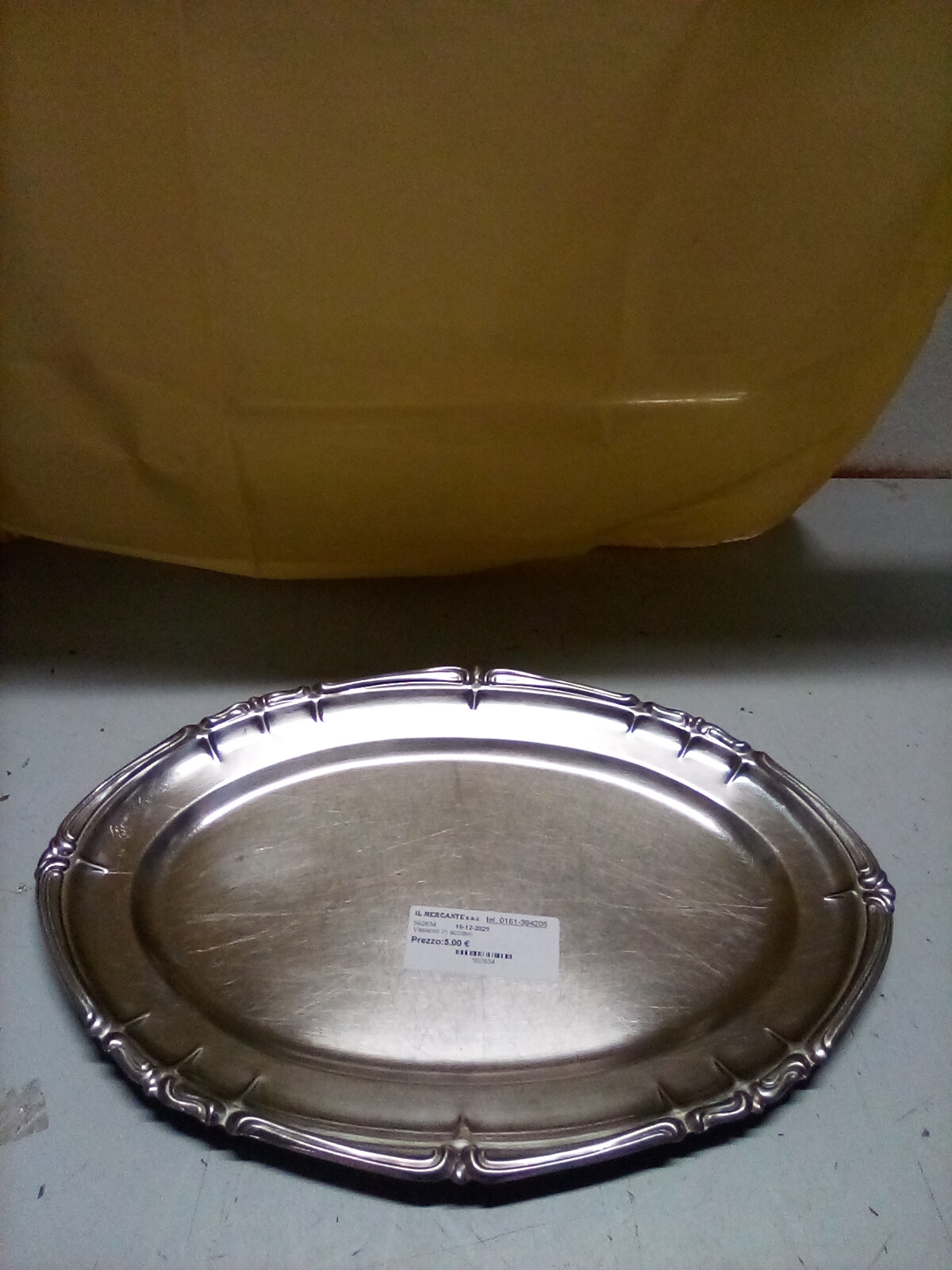  Vassoio in acciaio 