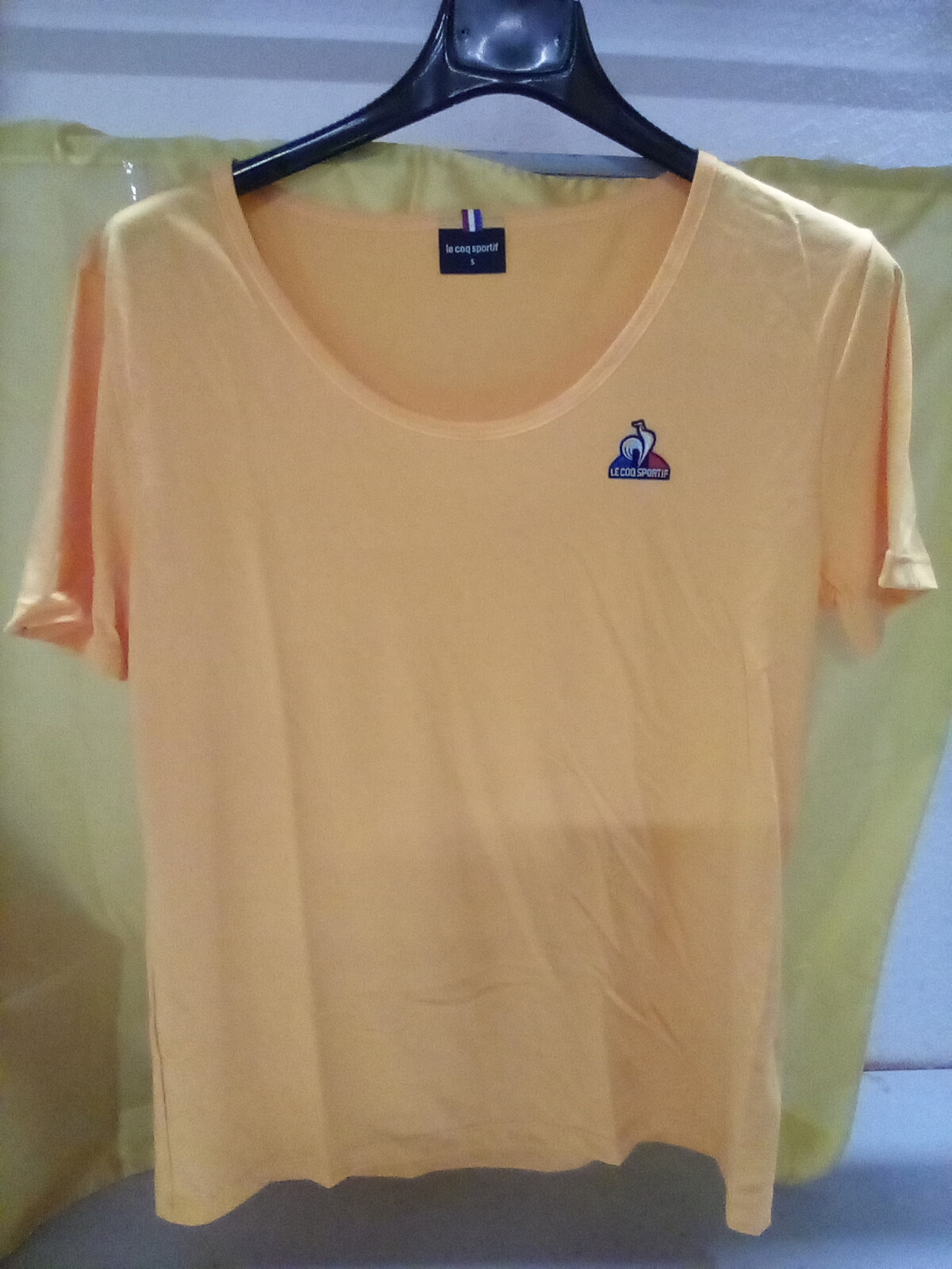 t-shirt gialla LE COQ SPORTIF