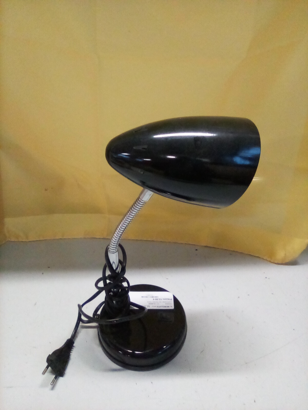  Lampada da tavolo nera