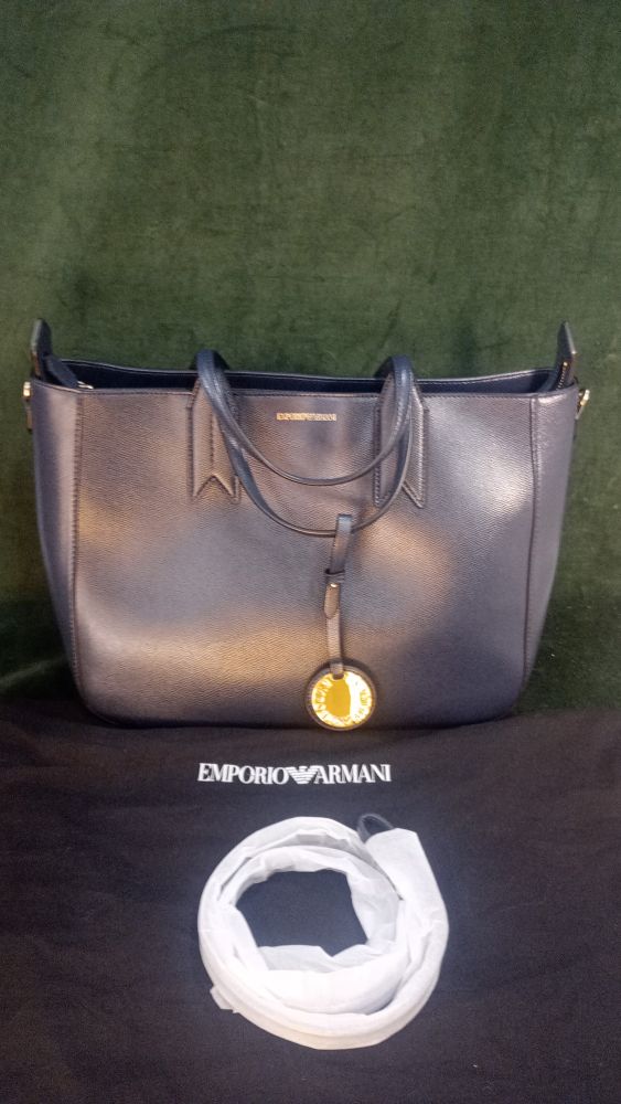 EMPORIO ARMANI borsa blu grande