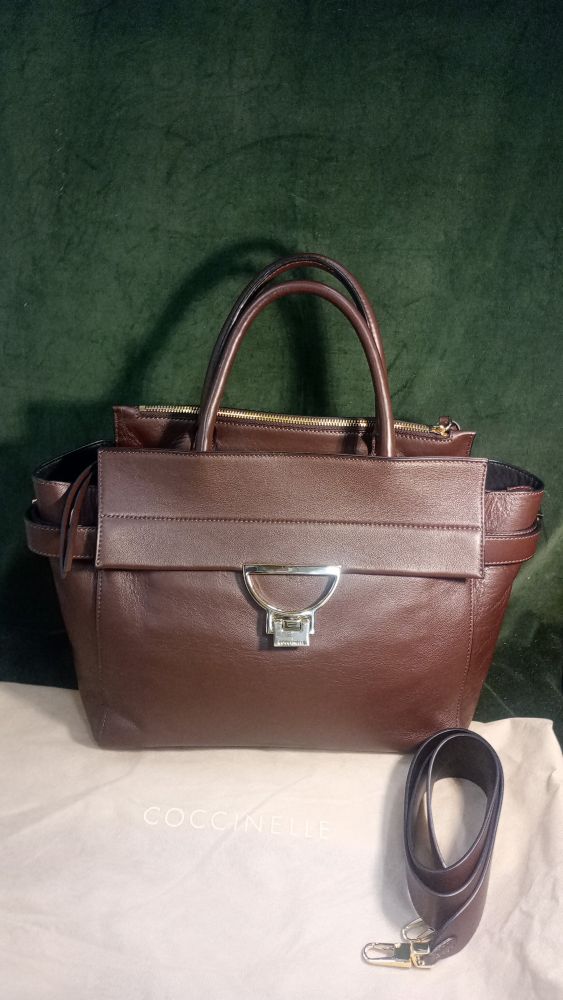 COCCINELLE borsa grande marrone