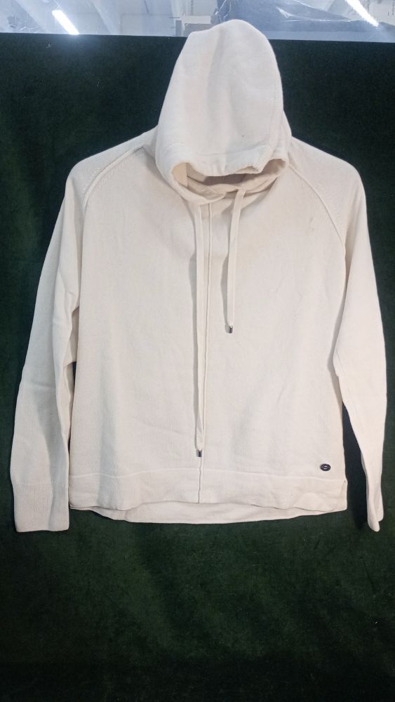 ANDRE MAURICE maglia bianca con  cappuccio