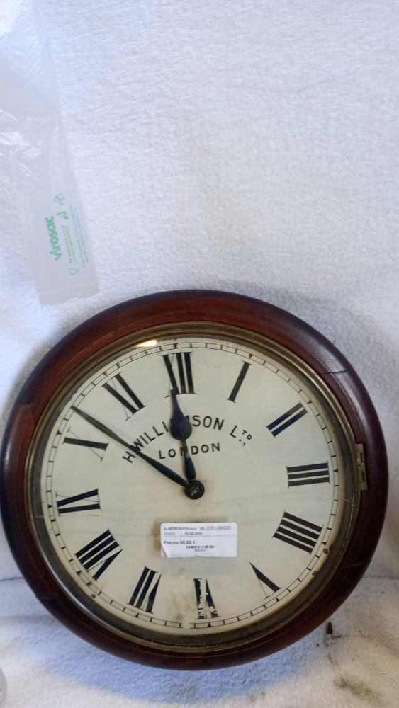 orologio antico inglese da pub con scappamento a fusee‘ periodo 1880