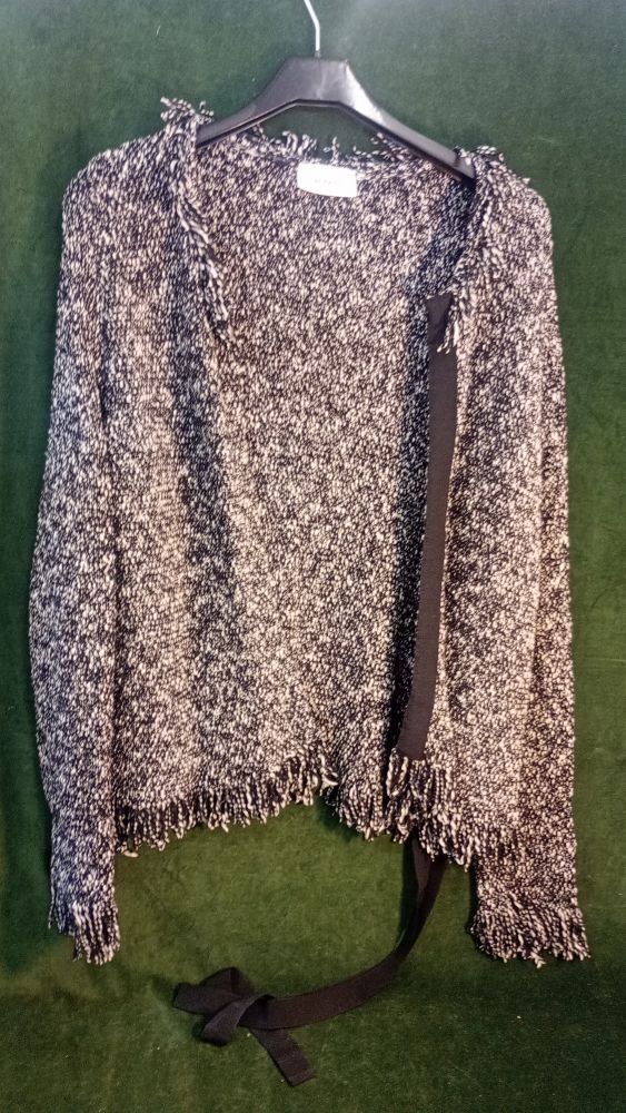VICOLO cardigan nero e bianco