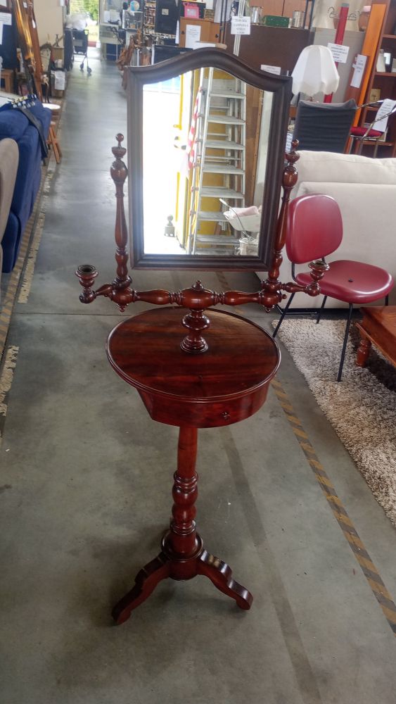 TOILETTE IN LEGNO CON SPECCHIO