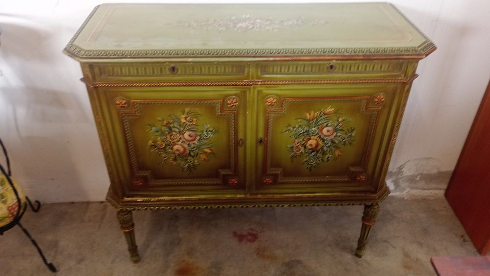 CREDENZA VERDE DIS FLOREALE