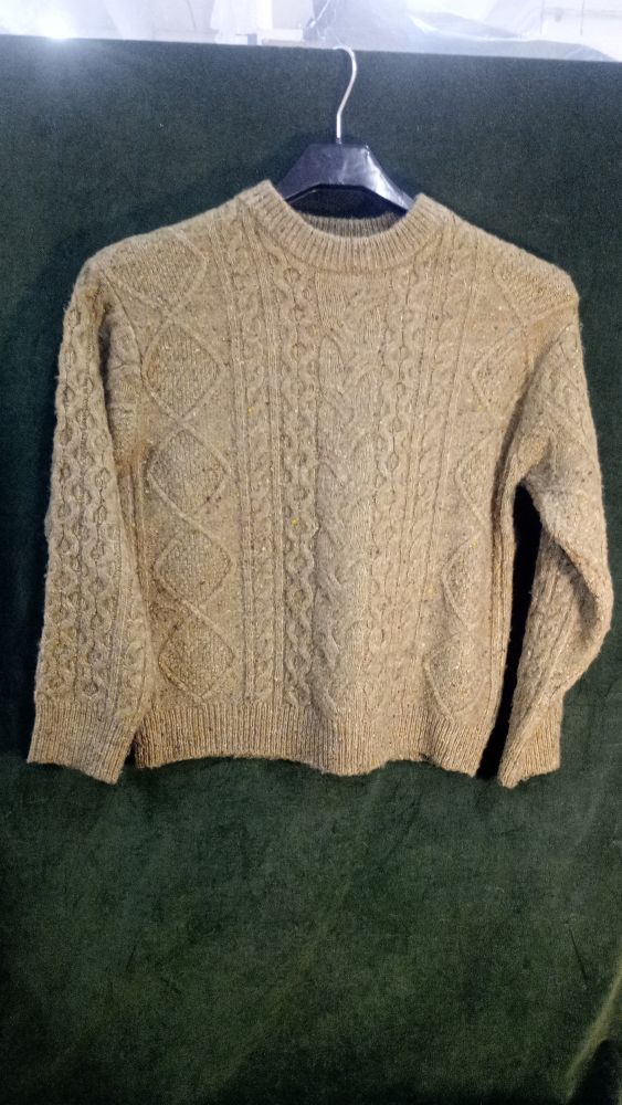 ZARA magl. verde lana 8-9